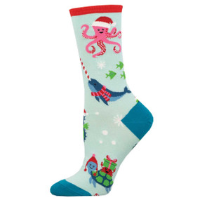 christmas under the sea womens socks