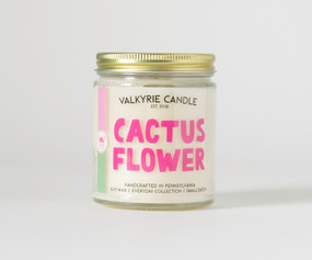cactus flower candle