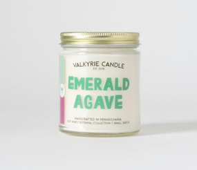 emerald agave candle