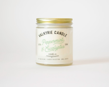 peppermint and eucalyptus candle