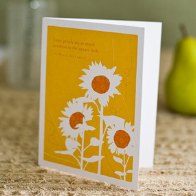 some people sunflower thank you card