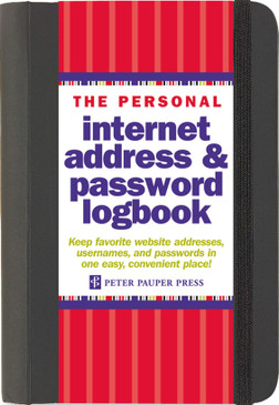 black internet address/password organizer