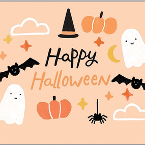 happy haunting halloween card