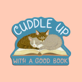 cuddle up with a good book sticker