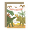 dinosaur party birthday card