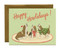 happy howlidays hound dogs holiday card