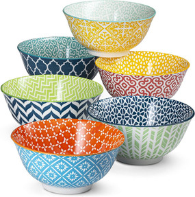geometric design bowls 