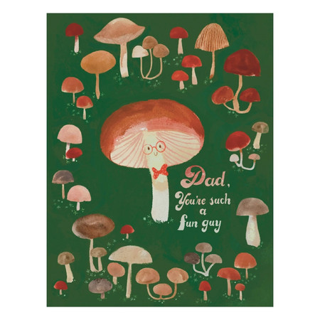 mushroom dad birthday card