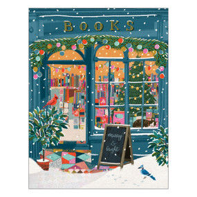 holiday bookstore holiday card