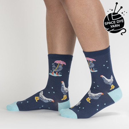 chicken little womens crew socks