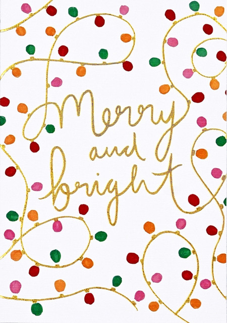 merry & bright small boxed holiday cards
