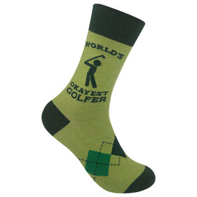 world's okayest golfer socks
