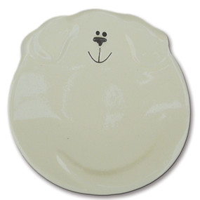 5" ceramic dog dish