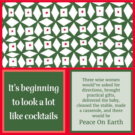 xmas peace on earth napkin