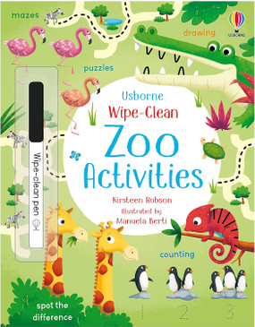 wipe clean zoo activities