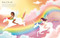 sticker dolly dressing rainbow unicorns
