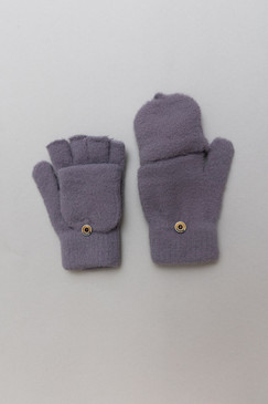 cozy knit convertible gloves with flap