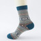 alpaca vintage floral crew socks