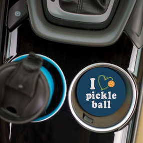 I love pickleball car coaster