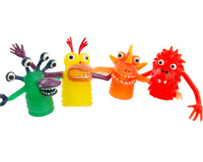 funny finger monster cute birthday gift for little boy girl finger puppet