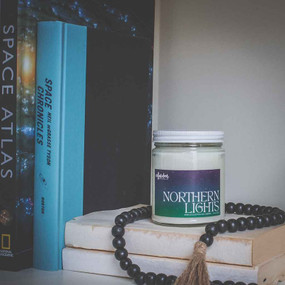 northern lights soy candle 7.5 oz.