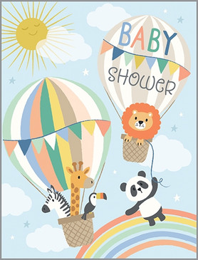 baby shower balloons baby shower card