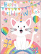 kitty purrfect day birthday card
