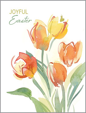 spring tulips easter card