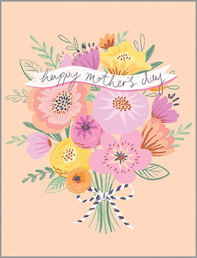 mother's bouquet mother's day card