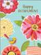 birds and blooms retirement card