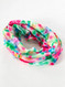 spring rainbow tie die boho bandeau