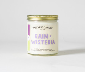 rain and wisteria candle