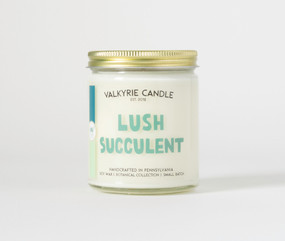 lush succulent candle