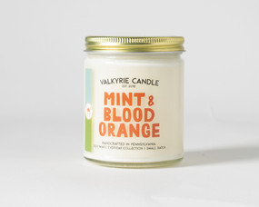 mint and blood orange candle