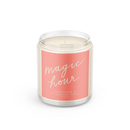 magic hour hand poured candle