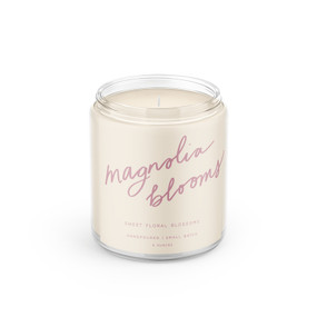 magnolia blooms hand poured candle