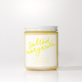salted margarita hand poured candle