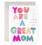 a great mom mother's day card