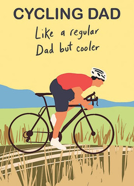cycling dad father's day cay