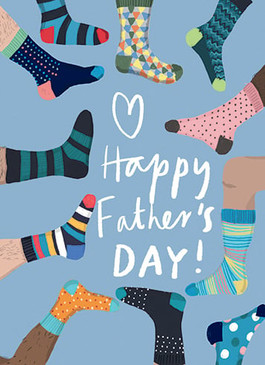 socks father's day card