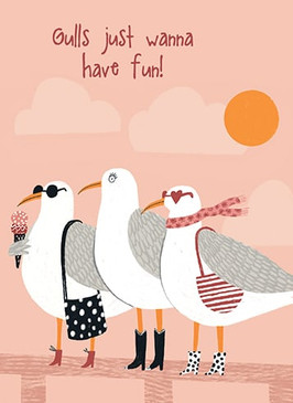 gull friends birthday card
