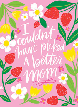 picked mother's day card