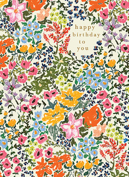 garden birthday card