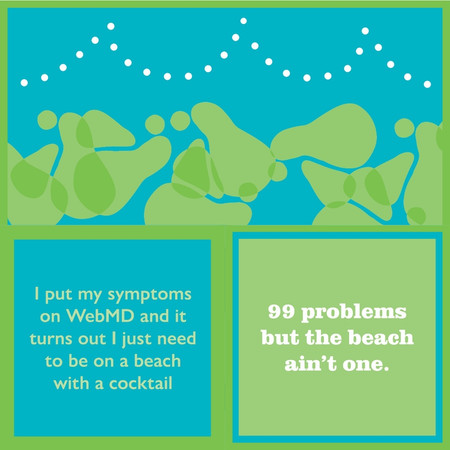 99 problems beach napkins
