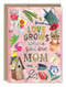 love grows mother's day card