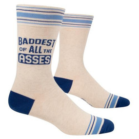 baddest of asses mens crew socks