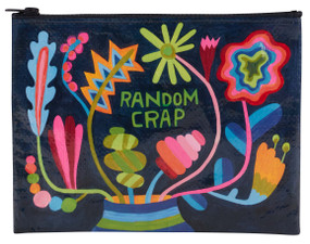 random crap floral zipper pouch
