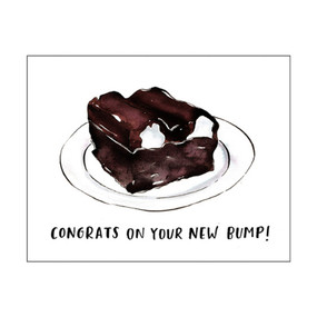 new bump bumpy cake baby card
