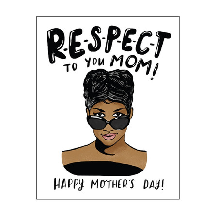 aretha franklin respect mother's day card