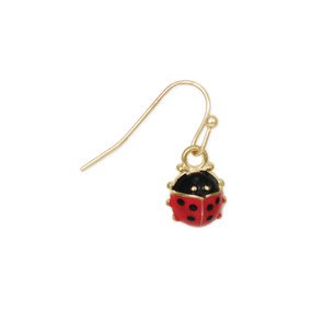 make a wish ladybug earrings
